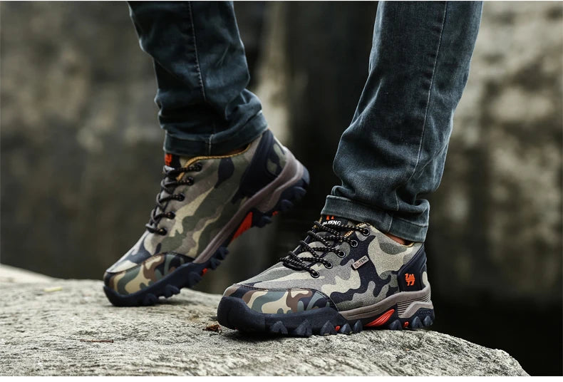 Casual Shoes Men Summer Outdoor Sneakers Women’s Footwear Trainer Waterproof Camouflage Army Shoe Male Military Shoes Tennis Jeans