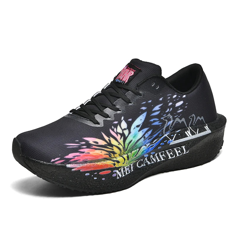Scarpe da running 2026 con nuovo motivo Eagle, piastra in carbonio, scarpe sportive da maratona ultraleggere, traspiranti e ammortizzate per allenamento di corsa