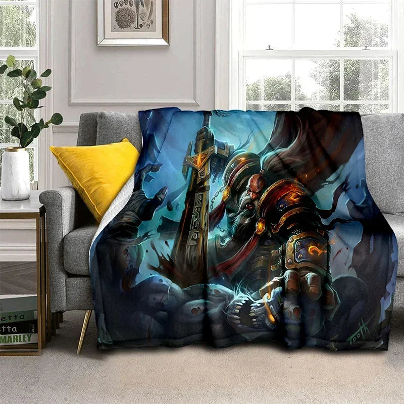 WOW Game World of Warcraft Gamer HD Blanket,Soft Throw Blanket for Home Bedroom Bed Sofa Picnic Travel Office Cover Blanket Kids