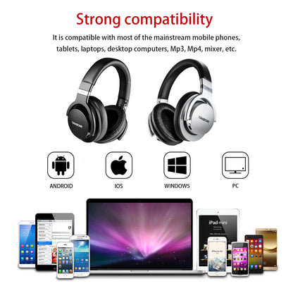 Auriculares de monitorización profesional Takstar PRO82 – Auriculares de estudio HiFi estéreo con cable para grabación, gaming y sonido preciso con graves ajustables