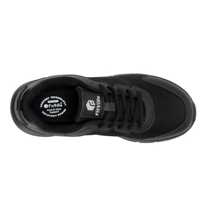 Scarpe da camminata FitVille da uomo, larghezza ampia, massima ammortizzazione, sneakers sportive leggere per alleviare il dolore da fascite plantare