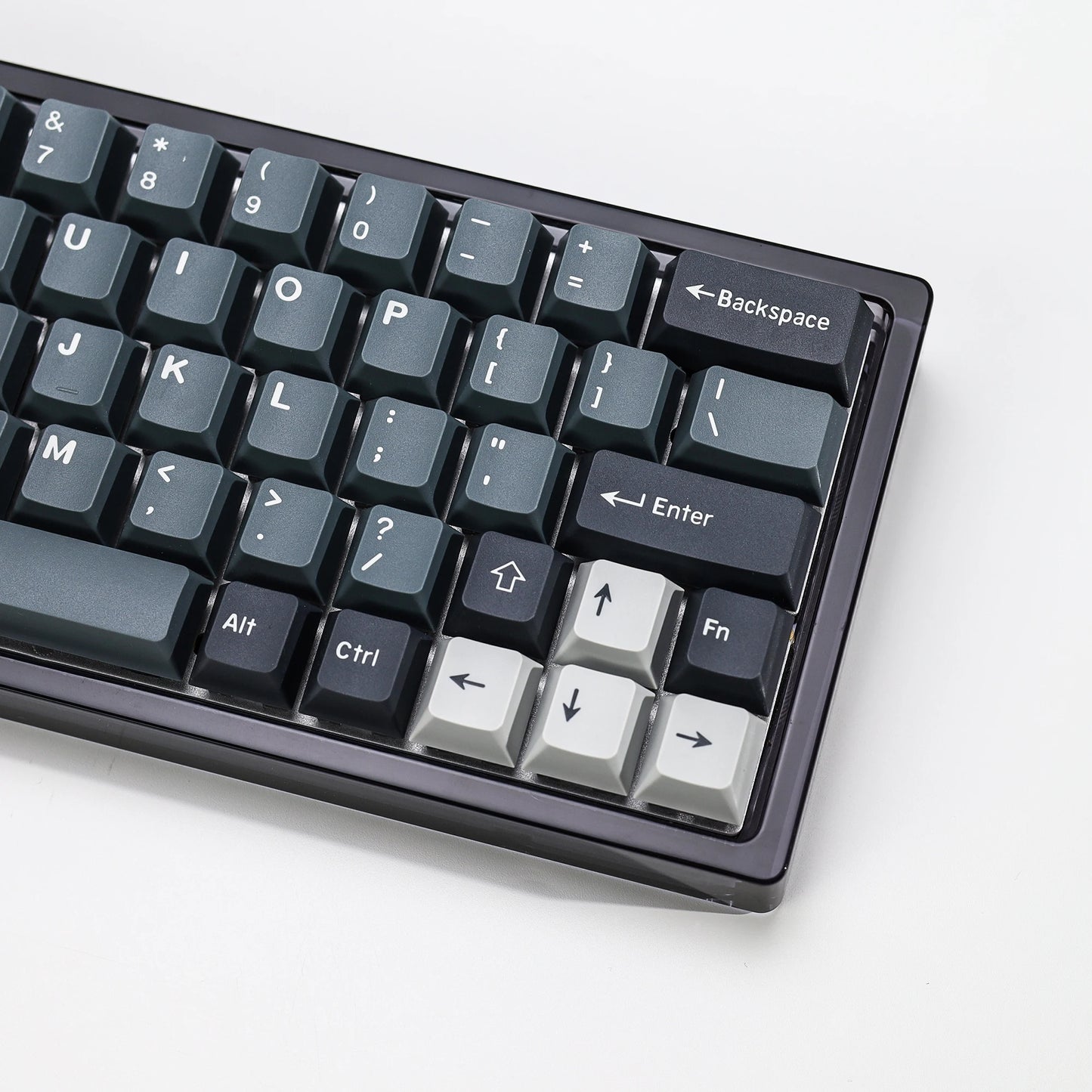 KBDiy 174 teclas/set teclas PBT GMK Apollo Double Shot minimalistas perfil ISO Cherry para teclado mecánico gaming, compatibles con MX