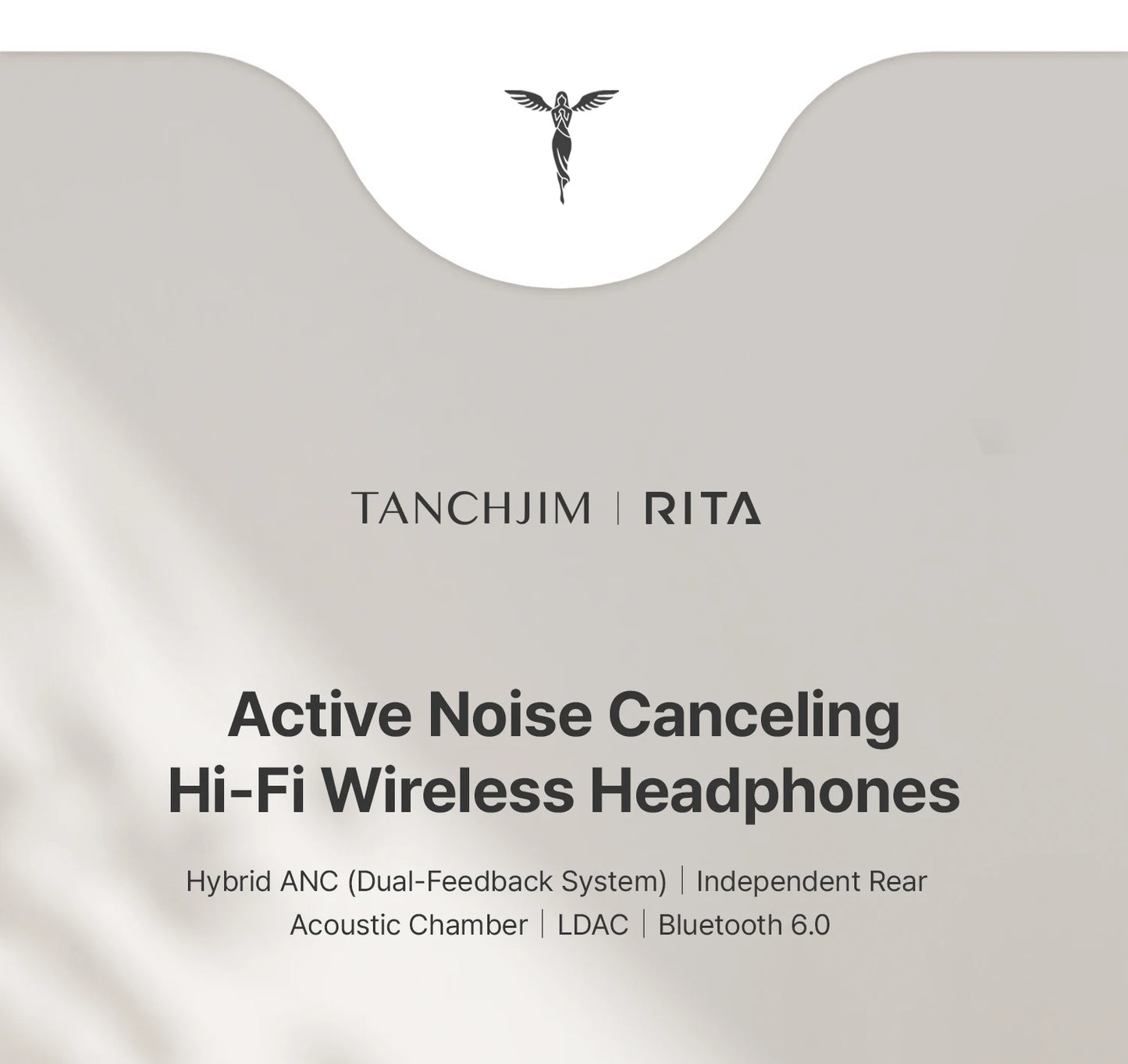 TANCHJIM RITA HiFi Bluetooth Headset Wireless/Wired LDAC ANC・ENC 40mm DMT5 Dynamic Driver Bluetooth 6.0 + 3.5mm Gaming Over-Ear