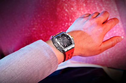 Orologio da uomo PAGANI DESIGN 2026 New al quarzo, movimento VH65, quadrante scheletrato, impermeabile 100M, sportivo rettangolare, vetro zaffiro