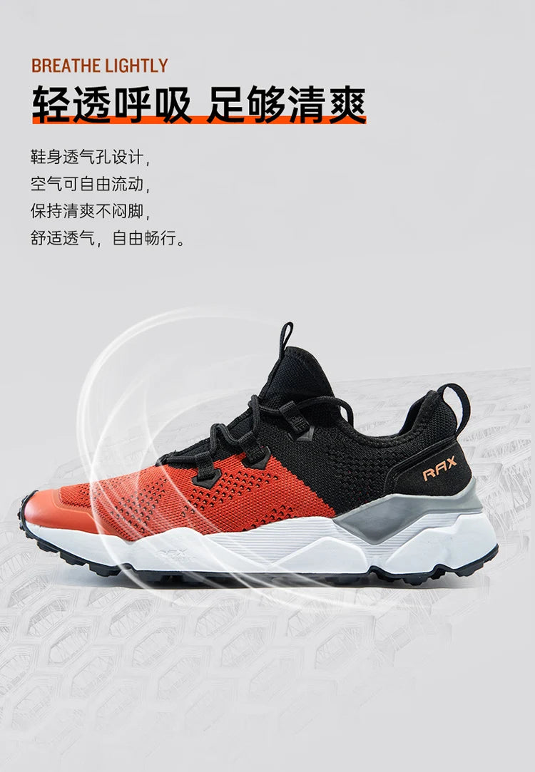 RAX Outdoor Breathable Hiking Shoes Men Lightweight Walking Trekking Wading Shoes Sport Sneakers Men Outdoor Sneakers Male