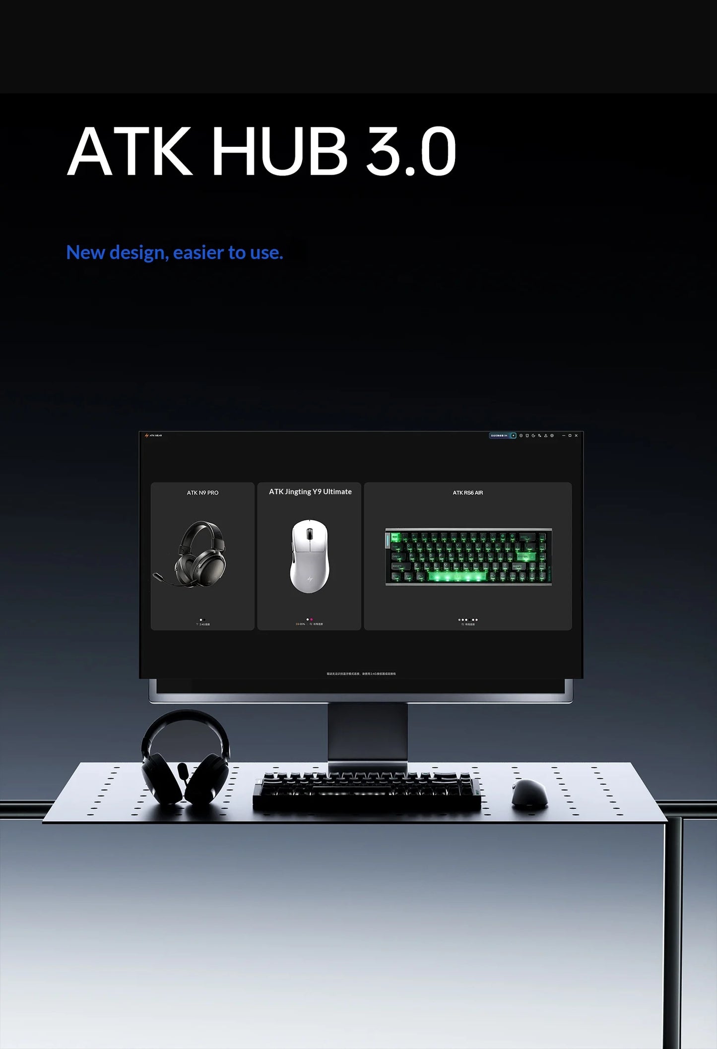 ATK Dragonfly Y9 Wireless Gaming Mouse PAW3950, 8KHz Ultra-Light Gaming Mouse with Nordic 54L15, High-Performance Wireless Mouse for FPS, Office & PC