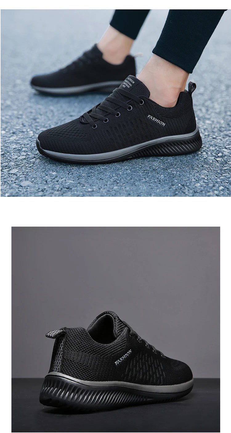 Zapatillas de running para hombre, transpirables, ligeras y cómodas, calzado casual masculino, tenis outdoor slip-on para caminar