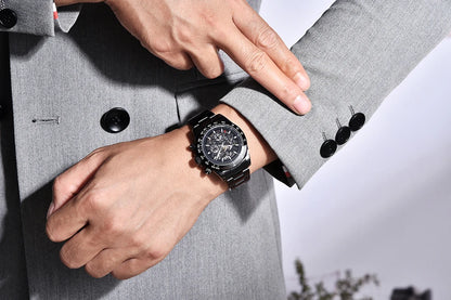 Reloj mecánico automático PAGANI DESIGN para hombre, de acero inoxidable, resistente al agua 10Bar, deportivo, de lujo casual para hombre