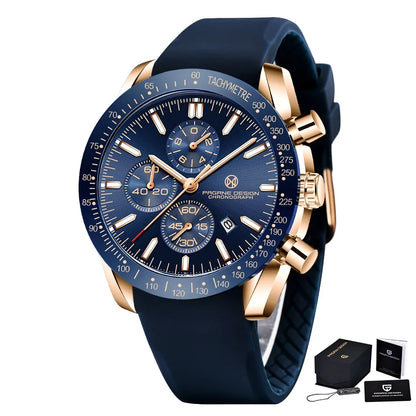 PAGANI DESIGN 45MM 2026 Relógio masculino de quartzo 30M impermeável, luxo business em aço inoxidável Relogio Masculino 5140