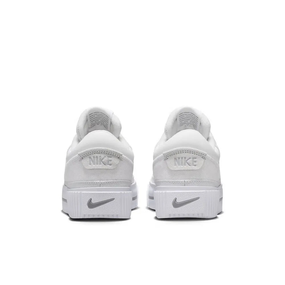 Nike Court Legacy Lift Height-Enhancing Sole Design Comfortable Anti-Slip Cushioning Durable Athletic Shoes  FZ2606-100