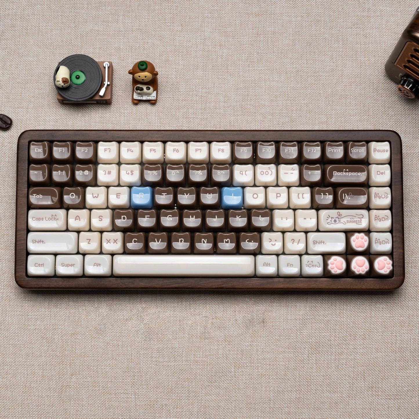 Womier WD75 QMK/VIA Tastiera gaming in legno, wireless tri-mode, meccanica personalizzabile RGB hot swappable, 8000mAh