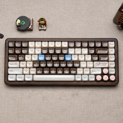 Womier WD75 QMK/VIA Tastiera gaming in legno, wireless tri-mode, meccanica personalizzabile RGB hot swappable, 8000mAh