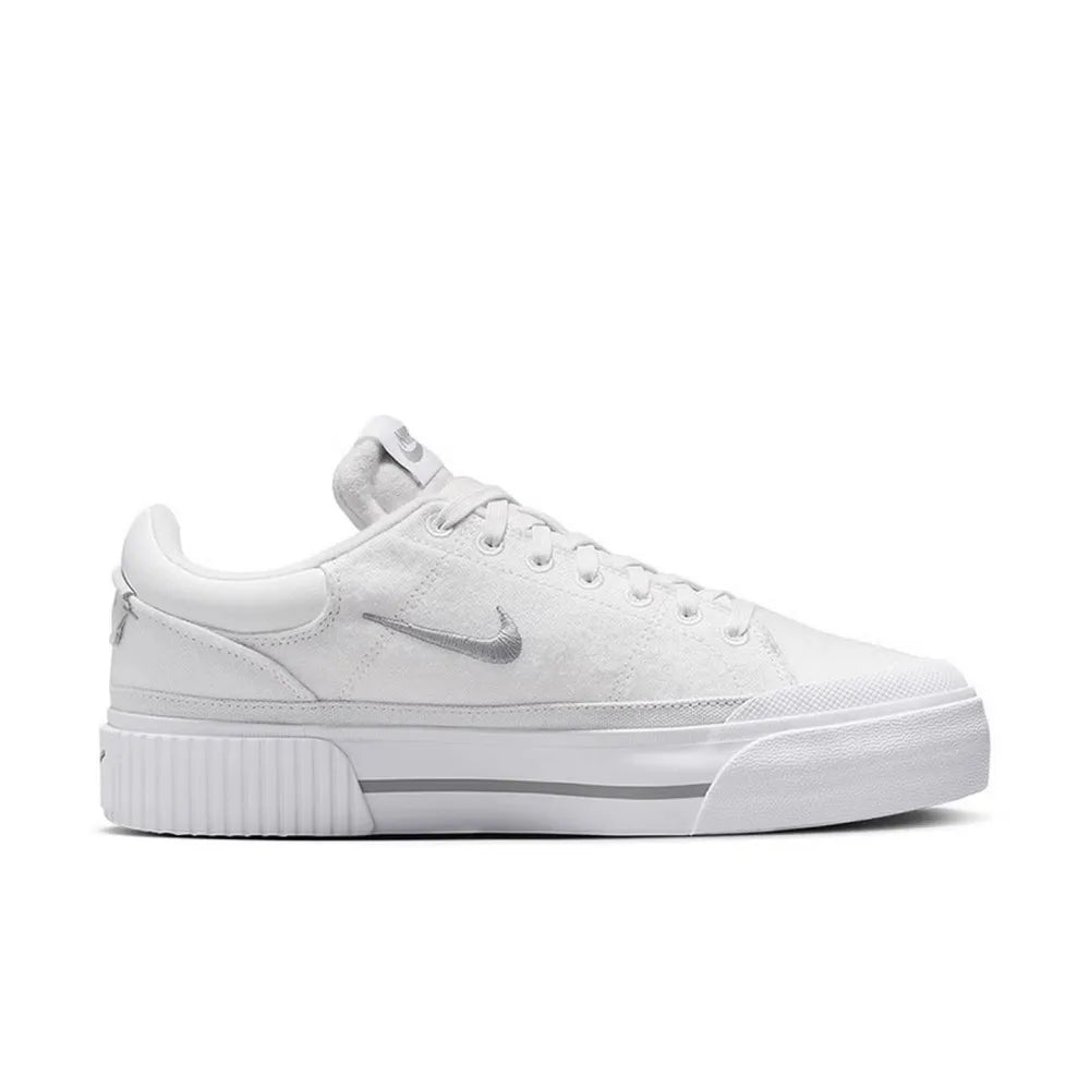 Nike Court Legacy Lift Height-Enhancing Sole Design Comfortable Anti-Slip Cushioning Durable Athletic Shoes  FZ2606-100