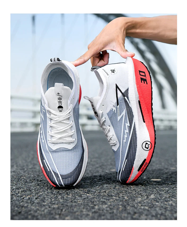Sneakers da uomo in mesh comfort, scarpe da tennis 2025, running da uomo con piastra in carbonio 3.0, ammortizzazione per sport, allenamento e jogging