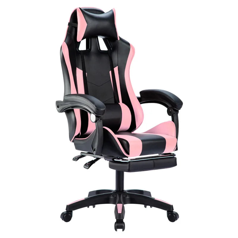 Sedie gaming racing girevoli da fabbrica per gamer con poggiapiedi