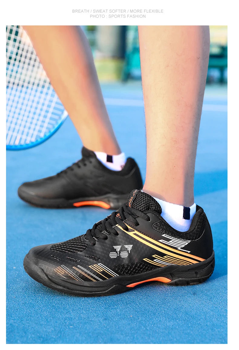 Professionelle Badminton-Schuhe, Sneaker, atmungsaktive, rutschfeste Tennis- und Sportschuhe für Herren und Damen, Trainingssneaker