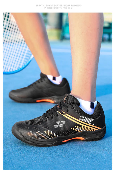 Professionelle Badminton-Schuhe, Sneaker, atmungsaktive, rutschfeste Tennis- und Sportschuhe für Herren und Damen, Trainingssneaker