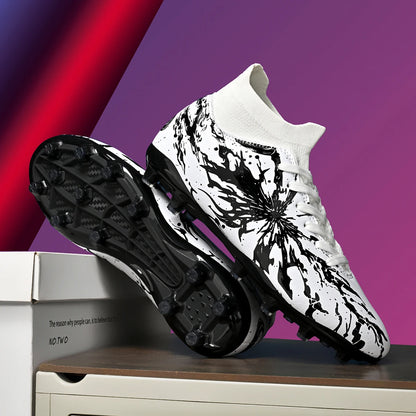 Chaussures de football pour hommes AG FG, crampons légers, semelle extérieure durable et antidérapante, tige confortable en PU, entraînement en plein air
