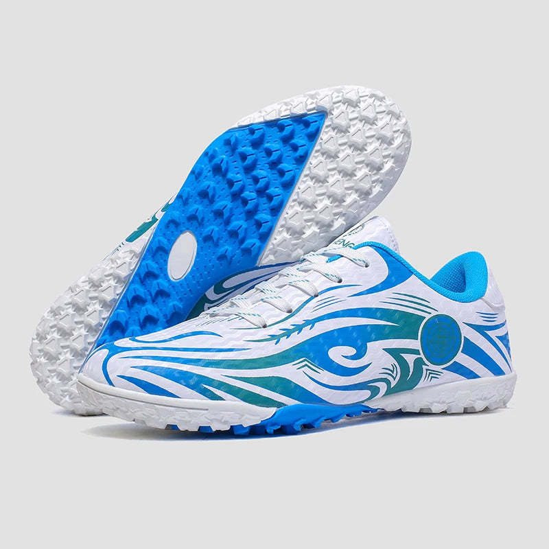 Scarpe da calcio da uomo, comode e traspiranti, per ragazzi, leggere e antiscivolo, scarpe da allenamento per erba, turf e sport all’aperto