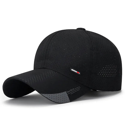Casquette de baseball ultra-respirante à séchage rapide - Légère et ajustable, avec une visière en bec de canard tendance - Idéale pour les sports de plein air