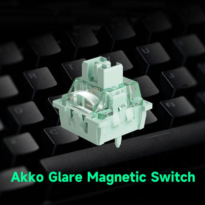 Teclado Gaming Mecânico Akko MonsGeek FUN60 Ultra com Interruptores Magnéticos, 60%, Rapid Trigger, 8K HE/TMR, Teclado Gamer Personalizado em Alumínio