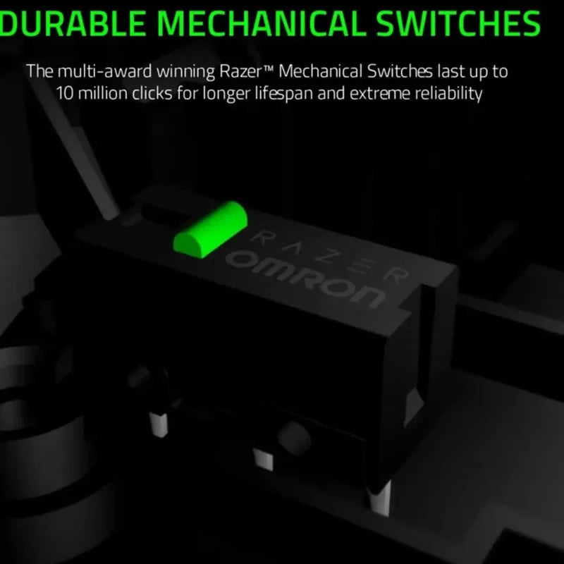 Ratón gaming con cable Razer DeathAdder Essential / Ratón con cable 6400DPI con 5 botones independientes para portátil y PC gamer