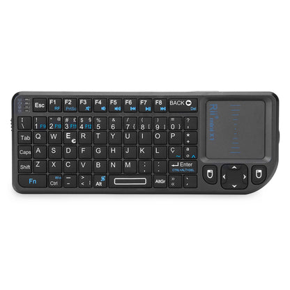 Tastiera wireless mini originale Rii X1 2.4GHz English/RU/ES/FR con TouchPad per Android TV Box/PC/Laptop