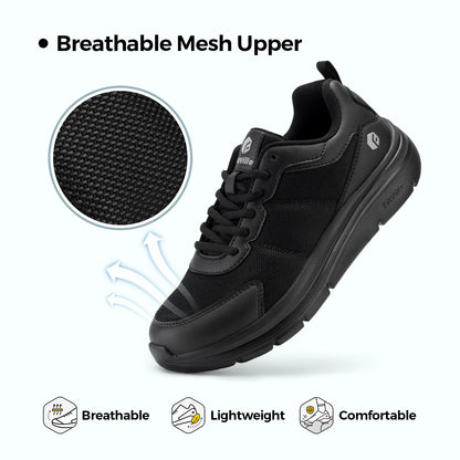 Scarpe da camminata FitVille da uomo, larghezza ampia, massima ammortizzazione, sneakers sportive leggere per alleviare il dolore da fascite plantare