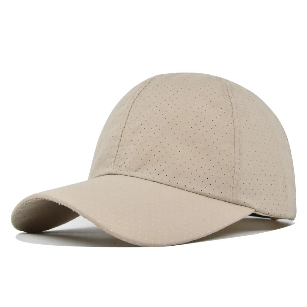 Dry Quickly Sun Cap Woman Outdoors Casual Sport Hat Men Big Size Baseball Cap 55-60cm Adjustable Sun Visor Cap Peaked Cap