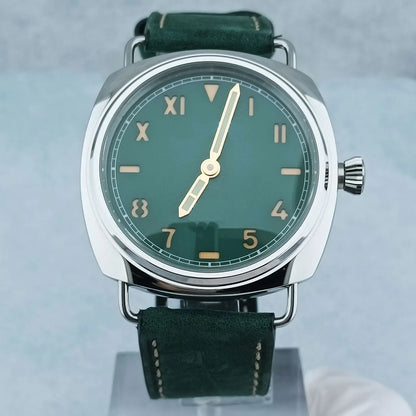 46mm Men's Watch Manual Winding Seagull ST3600 Movement Sapphire Glass Waterproof 316L Stainless Steels Custom Watch