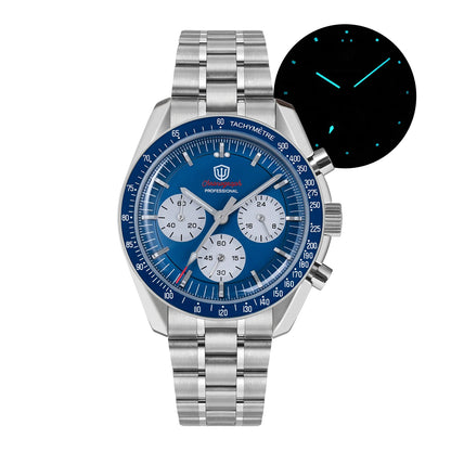 Reloj para hombre Watchdives New Wd1863 de cuarzo VK63, cronógrafo, cristal de zafiro abombado, resistente al agua, 39Mm, acero, marca líder, lujo, negocios