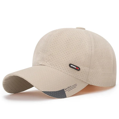 Casquette de baseball ultra-respirante à séchage rapide - Légère et ajustable, avec une visière en bec de canard tendance - Idéale pour les sports de plein air