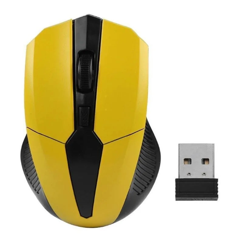 Mouse wireless 2.4Ghz 1200DPI regolabile, mouse ottico da gaming wireless per casa, ufficio, gioco, PC, computer e laptop