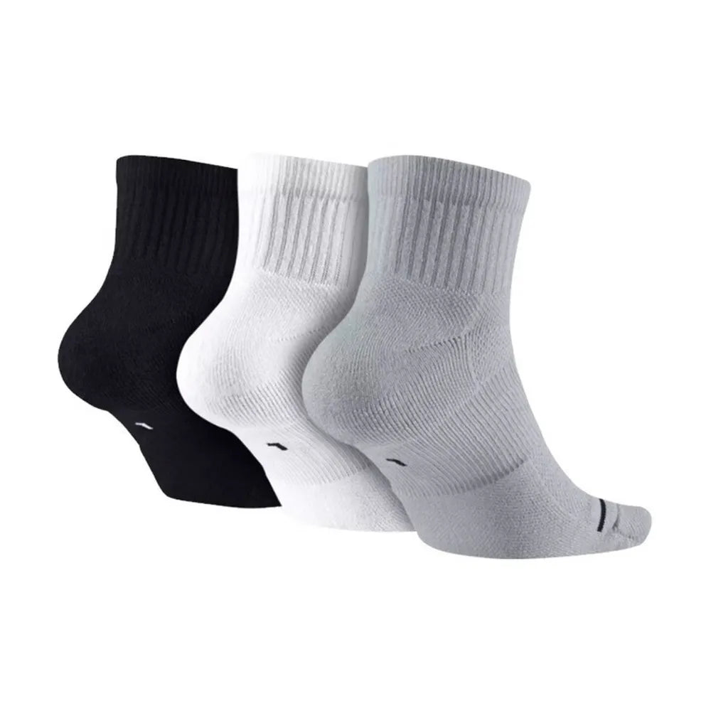 Nike Air Jordan Men's and Women's Knee-High Sports Socks, 3-Pack, Comfortable and Breathable Basketball Socks SX5544-017