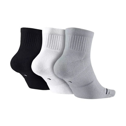 Nike Air Jordan Men's and Women's Knee-High Sports Socks, 3-Pack, Comfortable and Breathable Basketball Socks SX5544-017