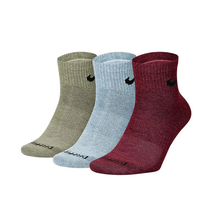 Nike Air Jordan Men's and Women's Knee-High Sports Socks, 3-Pack, Comfortable and Breathable Basketball Socks SX5544-017