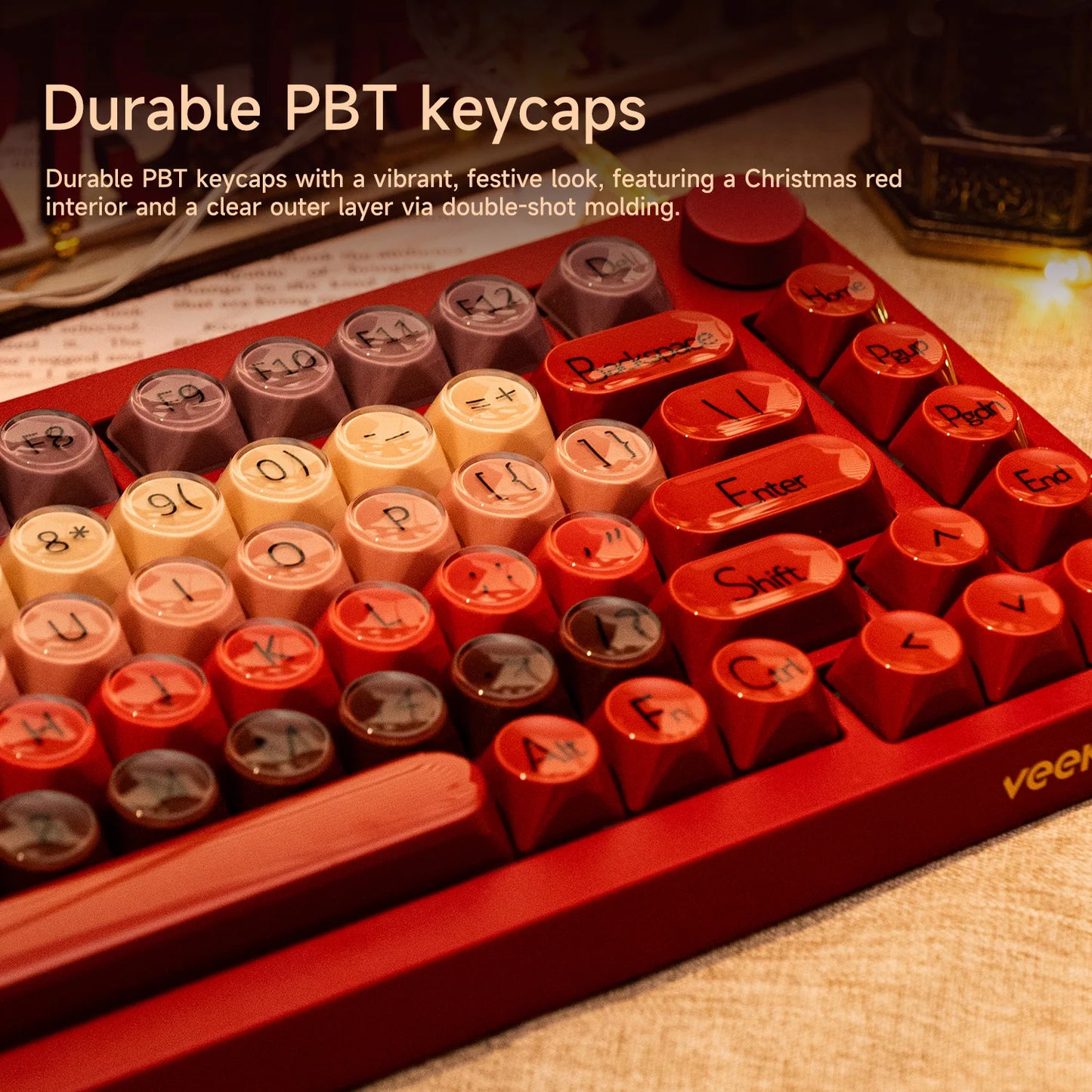AKKO 5075 X Veekos K75 Tastiera meccanica da gaming 75% RGB 3/5-Pin Hot Swap cablata personalizzata con manopola e guarnizione