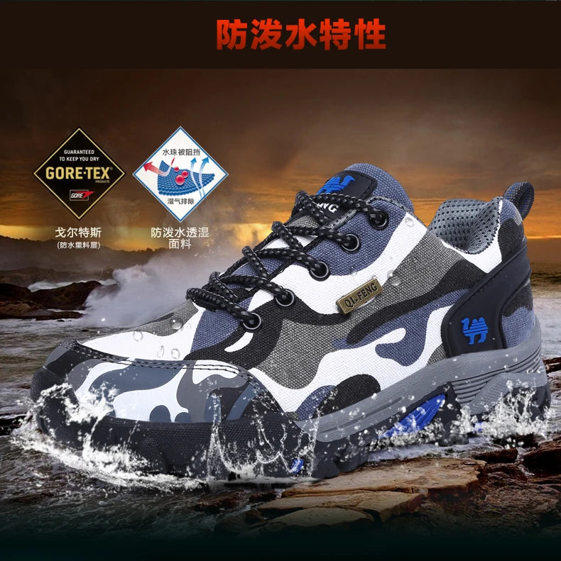 Casual Shoes Men Summer Outdoor Sneakers Women’s Footwear Trainer Waterproof Camouflage Army Shoe Male Military Shoes Tennis Jeans