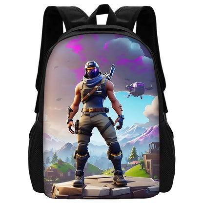 Zaini Hot Battle Royale Fortnite per bambini, ragazzi e ragazze, regalo di compleanno per studenti, borse scuola unisex, zaino da campeggio resistente