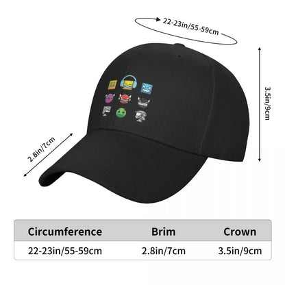 2026 Geometry Dash Baseball Cap Unique hats tactical cap Golf Cap Ladies Men's