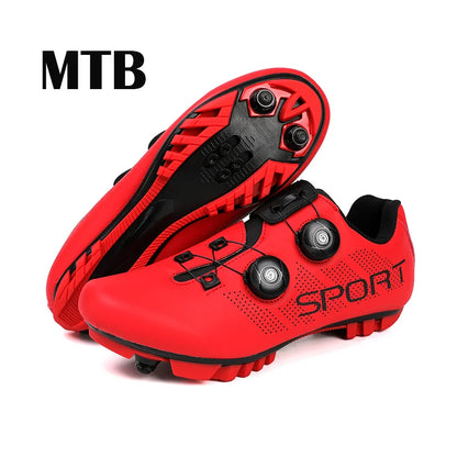 Zapatillas de ciclismo ultraligeras, transpirables y ligeras, con suelas rígidas compatibles con SPD para entrenamiento y competición en bicicleta de carretera y montaña