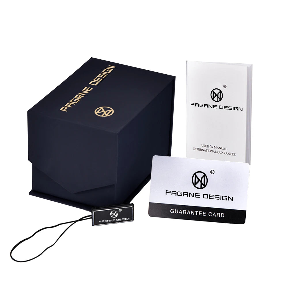 PAGANI DESIGN 45MM 2026 Relógio masculino de quartzo 30M impermeável, luxo business em aço inoxidável Relogio Masculino 5140