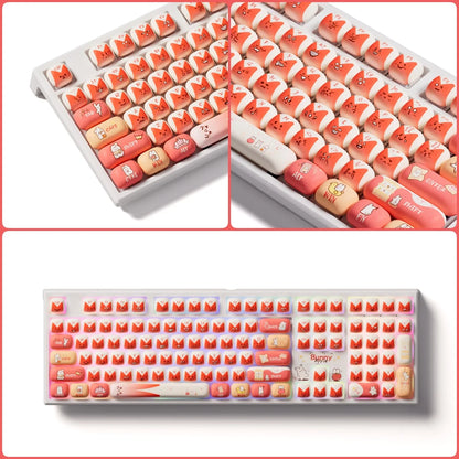 Teclado mecánico inalámbrico Akko MonsGeek MG108B Bun Wonderland, perfil MOG, RGB, 108 teclas, tamaño completo, hot swap, USB / 2.4G / BT 5.0