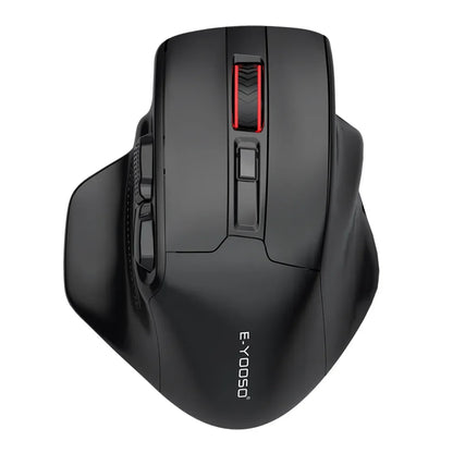 Ratón gaming E-YOOSO X-31 Pro USB grande con Bluetooth 2.4G inalámbrico, PAW3212, 4800 DPI, para gamers, ordenador portátil y PC