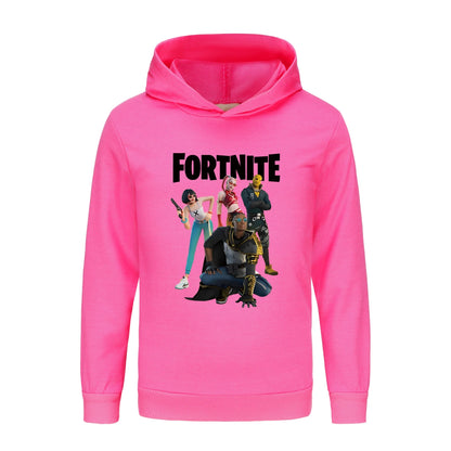 Felpa con cappuccio Fortnite per bambini, abbigliamento da principessa per bambine, abbigliamento moda per neonati, vestiti da maschietto, felpa primavera autunno, top per bambini 4403