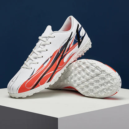 Scarpe da calcio da uomo taglie grandi 46 47 per allenamento e partite, erba sintetica TF, con tacchetti, calzature maschili internazionali