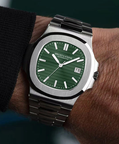 Specht&Sohne 2025 Nuevo reloj clásico de lujo para hombre, reloj automático para hombre en acero inoxidable con zafiro, 8215 reloj de pulsera mecánico