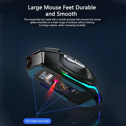 AULA SC550 bezprzewodowa mysz gamingowa dual-mode, ładowalna, podświetlana mechaniczna mysz gamingowa do komputera stacjonarnego/laptopa, mysz USB do e-sportu