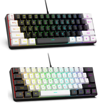 2026 New Best-Selling Portable Wired Mini-Mechanical Keyboard K61 Mini-Keyboard, Suitable For Playing Games, Compact And Conveni