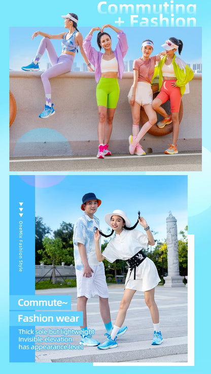 ONEMIX 2025 Chinese Sports Shoes New Shock-absorbent Men Running Shoes Non-slip Breathable Lightweight Outdoor Women Sneaker
